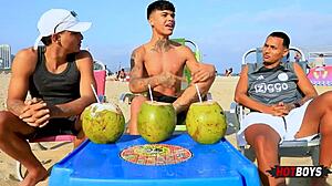 Amateurs Engage In Intense Doggystyle Threesome With Big Black Cock