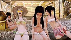 Harem Hotel Game Episode 389. Detailed Gameplay In Hotel Setting With Unique Features.