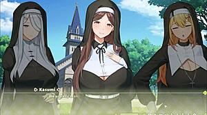 Summer Clover Harem Hentai Game Ep 2 with Sexy Boss Offering Quickie for Horny Players
