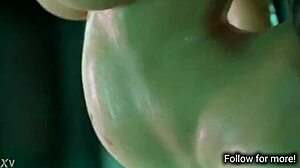 Gay orgasm with cowgirl sex in anime fantasy