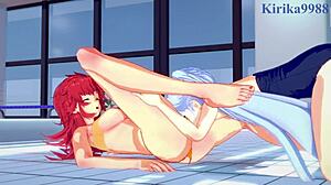 yo, ruri hoshino and festenia muse get wild in lesbian hentai action from martian successor nadesico