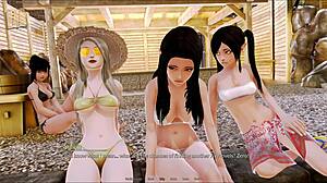 Harem Hotel Game Episode 389. Detailed Gameplay In Hotel Setting With Unique Features.