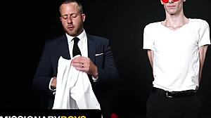 Missionary boys - submissive twink's asshole wrecked by superior's big cock