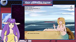 Check Out Blonde Tits in Avatar Four Elements Trainer