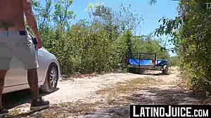 Tattooed Latino Cain Gomez Bred Outdoors!