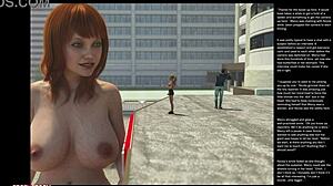 3D cartoon hentai depicts big apple and small gesture in episode 24