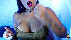 on all fours licking cum from floor in guided joi