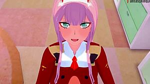 Zero Two Gets Hard POV Sex in Darling in the Franxx Fantasy by FantasyKing3. Full 3D Cartoon Action Awaits!