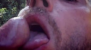 Vadim Romanov and a stranger in gay cruising encounter