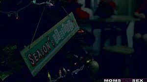 santa's horny helpers got wild in christmas threesome action.