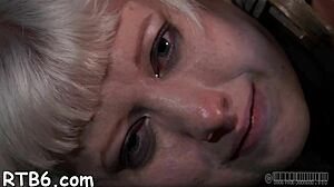 Brave gal viciously sucks cock on hot ass!