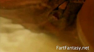 Amber Star's Stinky Fart Bubbles in Extreme Bath Play