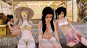 Harem Hotel Game Episode 389. Detailed Gameplay In Hotel Setting With Unique Features.