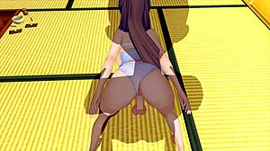 3D hentai featuring a sexy maid costume and big cock