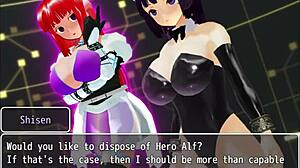 Girl b hero fights monster lord in scenes?