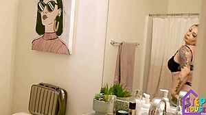 My attractive british stepmom london rose gets stuck in the washing machine