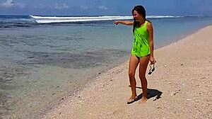 Amateur Couple's Passionate Sex on Paradise Beach