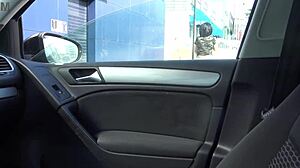 Swinger wife deepthroats big black cock by husband's house