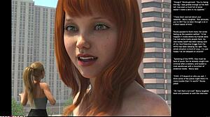 3D cartoon hentai depicts big apple and small gesture in episode 24