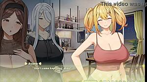 Summer Clover Harem Hentai Game Ep 2 with Sexy Boss Offering Quickie for Horny Players