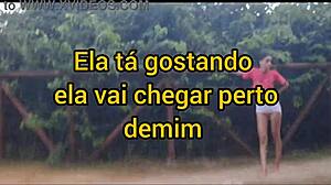 Teen Anime Solo Fun in Public Forest