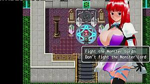 Girl b hero fights monster lord in scenes?