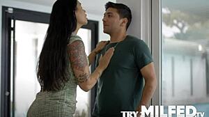 Latina Step Mom Seduces Step Son with Kinky Kitchen Seduction