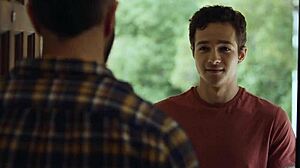 hot taboo gay sex scene with hairy kissing and big cock blowjob