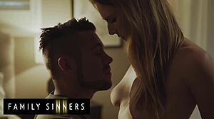 Family Sinners: Showstopper Chick's Pussy Pounded Spread Eagle, Huge Facial Awaits