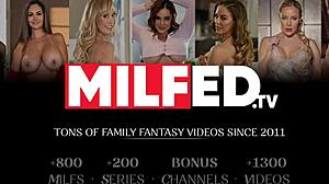 Mature Brunette Milf Teacher Seduces Petite Young 18+ Student in Bedroom