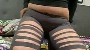 julia soto touches herself suggestively as mexican milf latina