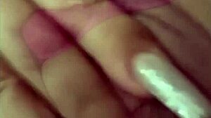 Feeling ecstatic as horny BBW slut La Paisa squirts after dildo fuck