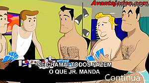 Animated gay card game adventure