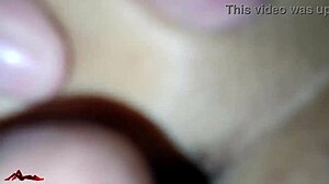 Housewife with a nice ass shakes her tits and pussy