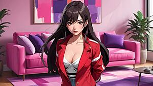 jerk off instructions: you're the gay friend, don't cum if you want to go to the party with her friends.