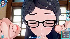 in this koikatsu sunshine episode, the plain girl with glasses gets intimate in face-to-face sitting position