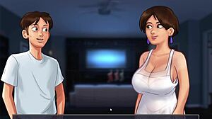 Big tits and hard cock in hardcore fuck scenes in Summertime Saga