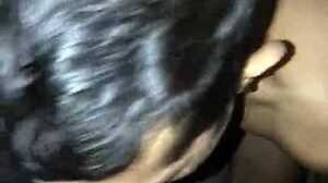 Sucking and choking in a gay blowjob video with my followers