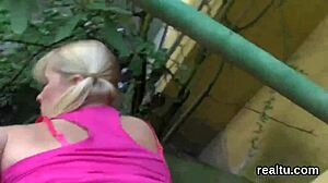 i watch this beautiful czech teen get teased in the mall before banging her tight asshole in pov