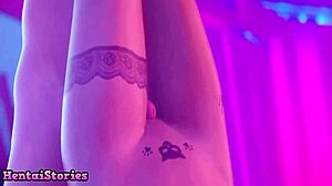 Yo, she's using her mouth for wild hentai game play