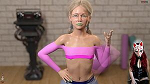 Athletic hentai girl feels rough passion post-fitness