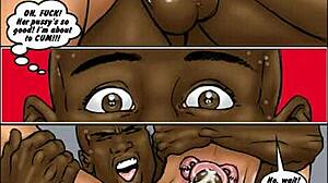 Two Hot Blondes with Big Black Cocks in Comix
