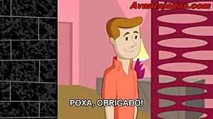 Animated gay card game adventure