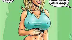Two Hot Blondes with Big Black Cocks in Comix