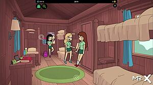 Camppinewood Performs Cunnilingus On Big Ass In Cartoon Anime Scene