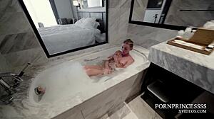 Just Checked In and Fucking Petite 18+ in Bathroom!