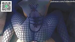 i’m obsessed with dva, tracer, and widow licking mercy in 3d hentai