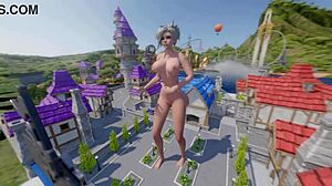 Mercy Towers Over Blizzard World Spawn in Kinky Crossdressing Scene