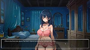 bluring the walls romance hentai game ep 4 exhibitionist gf confess with big tits and curvy outfit