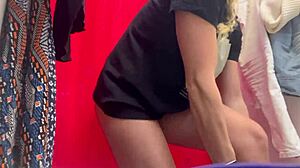 Hidden Camera Captures Big Tits and Nipples in Dressing Room